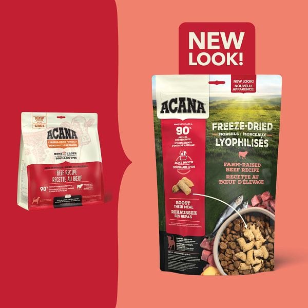 ACANA Beef Recipe Freeze Dried Dog Food, Morsels - Image 2