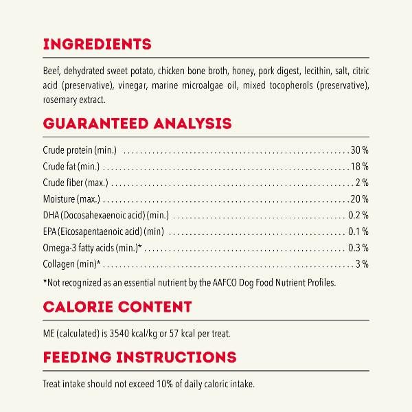 ACANA Chewy Strips Dog Treats - Hip & Joint Support Beef Recipe - Image 5