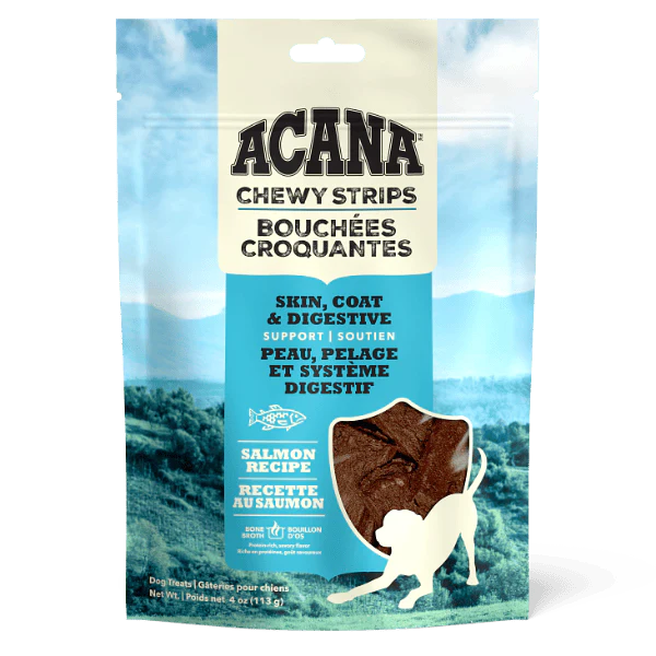 ACANA Chewy Strips Dog Treats - Skin, Coat & Digestive Support Fish Recipe