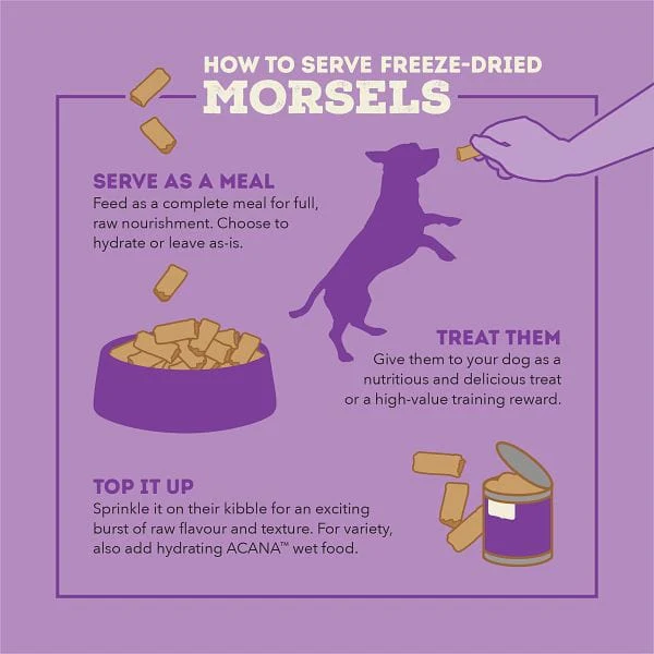 ACANA Duck Recipe Freeze Dried Dog Food, Morsels - Image 4