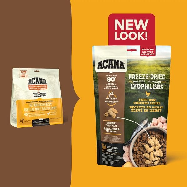 ACANA Free-Run Chicken Recipe Freeze Dried Dog Food, Morsels (SPECIAL ORDER ITEM) - Image 3