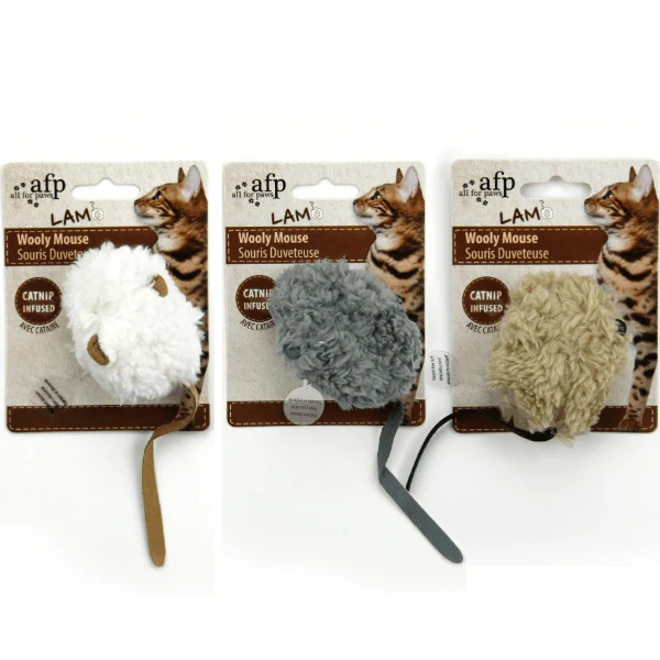 AFP Lamb Wooly Mouse Chirping Sound Cat Toy - Image 2