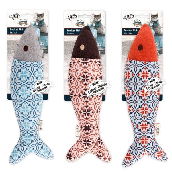 AFP Vintage Themed Smoked Fish Cat Toy - Image 2