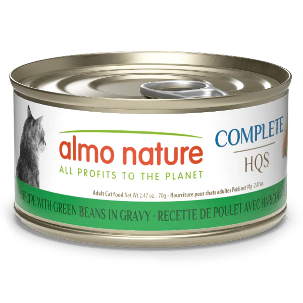 Almo Nature Complete HQS | Chicken with Green Beans in Gravy Canned Cat Food