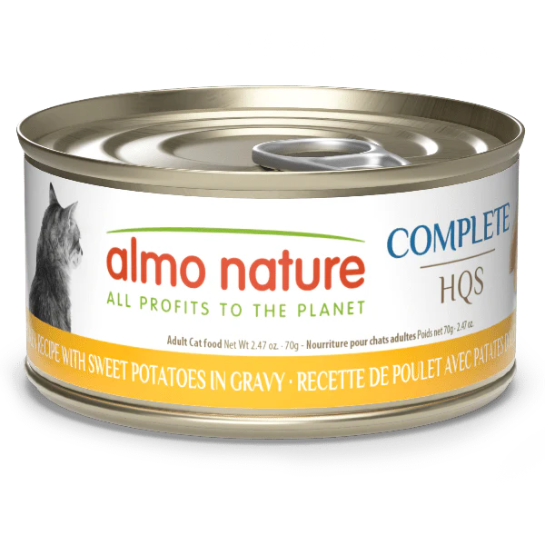 Almo Nature Complete HQS | Chicken with Sweet Potatoes in Gravy Canned Cat Food