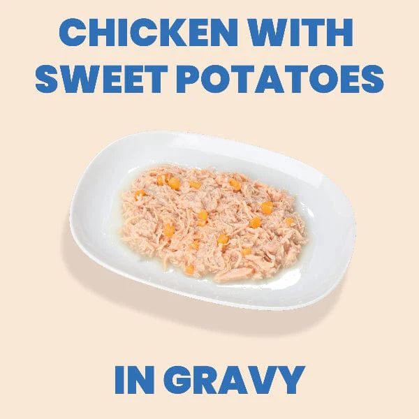 Almo Nature Complete HQS | Chicken with Sweet Potatoes in Gravy Canned Cat Food - Image 2