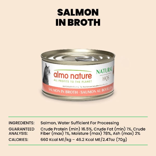 Almo Nature Natural HQS | Salmon in Broth Canned Cat Food - Image 6