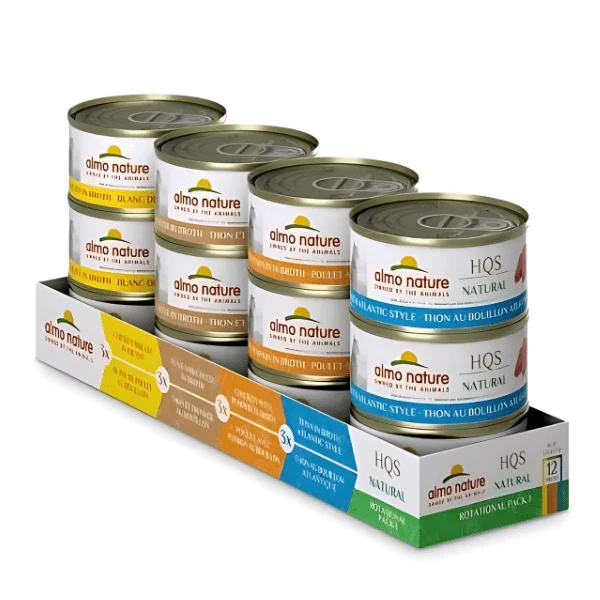 Almo Nature Natural HQS Rotational Diet | Chicken & Tuna Selections Variety Pack