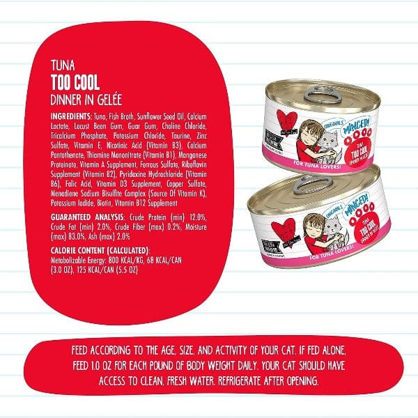 B.F.F. Tuna Too Cool Canned Cat Food, 3oz - Image 4