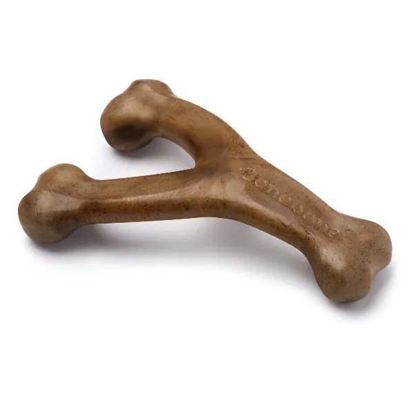 Benebone Bacon Wishbone Dog Chew Toy