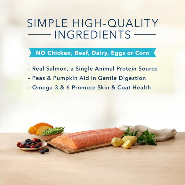 BLUE Basics Skin & Stomach Care Grain-Free Salmon & Potato Recipe Dry Dog Food, 22lb - Image 4