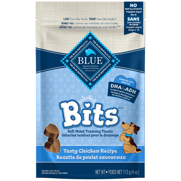 BLUE Bits Soft-Moist Training Treats; Tasty Chicken Recipe