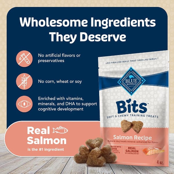 BLUE Bits Soft-Moist Training Treats; Salmon Recipe, 4 oz - Image 5