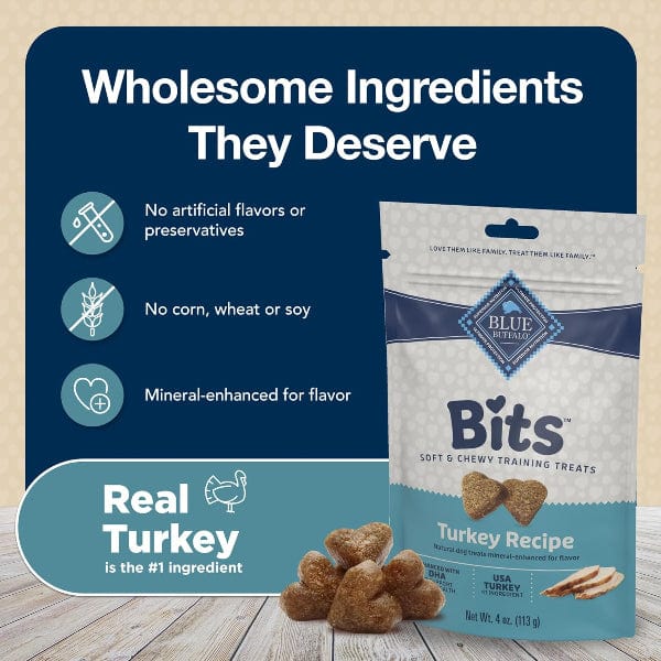 BLUE Bits Soft-Moist Training Treats; Tempting Turkey Recipe, 4 oz - Image 5