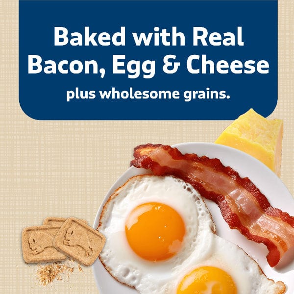 BLUE Health Bars Natural Crunchy Dog Treats Biscuits; Bacon, Egg & Cheese - Image 3