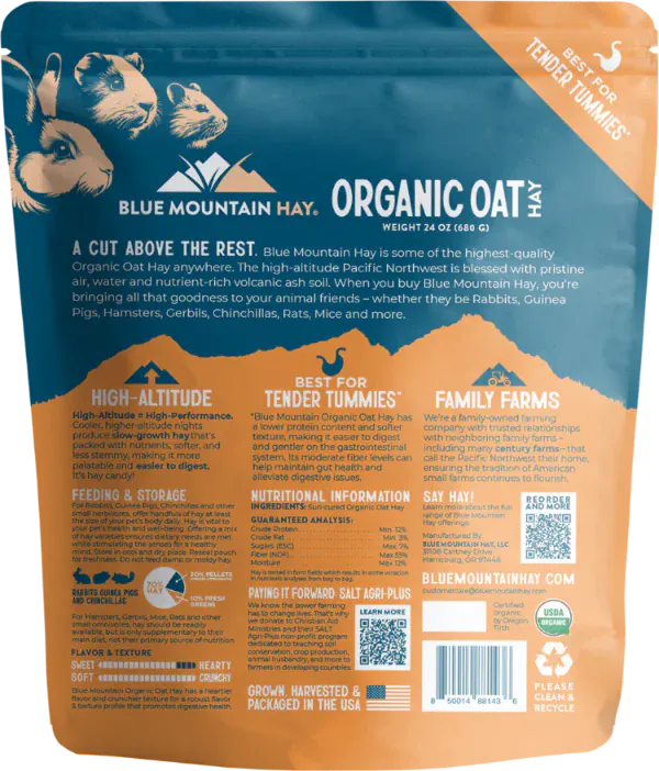 Blue Mountain Hay High-Altitude Organic Oat Hay - Image 4