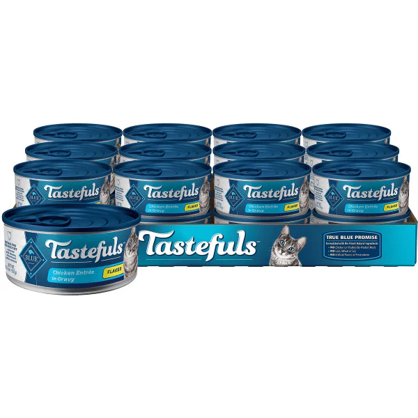 BLUE Tastefuls Flaked Chicken Entree in Gravy Canned Cat Food - Image 10