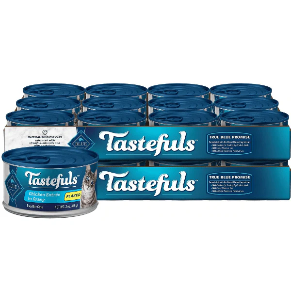 BLUE Tastefuls Flaked Chicken Entree in Gravy Canned Cat Food - Image 9