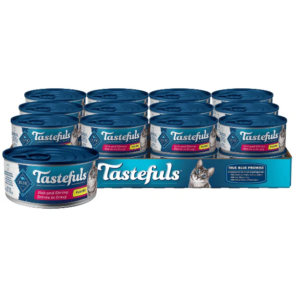 BLUE Tastefuls Flaked Fish and Shrimp Entree Canned Cat Food, 5.5oz - Image 7