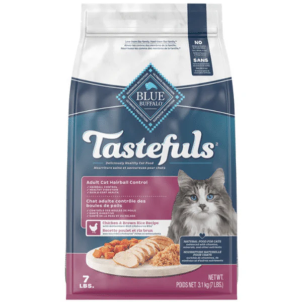 BLUE Tastefuls Indoor Health Hairball Control Dry Cat Food, 7lb - Image 9