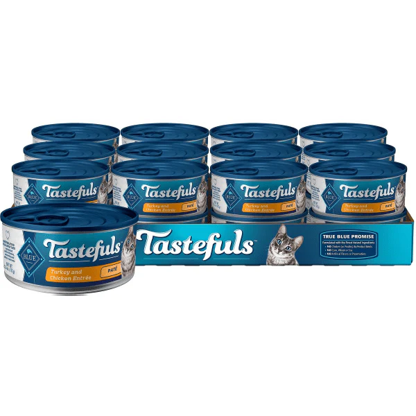 BLUE Tastefuls Turkey & Chicken Entree Pate Canned Cat Food, 5.5oz - Image 7