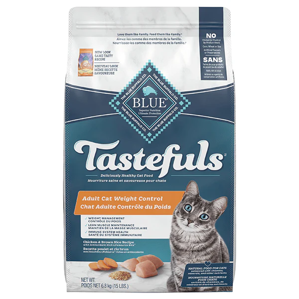 BLUE Tastefuls Weight Control Chicken & Brown Rice Recipe Dry Cat Food - Image 9
