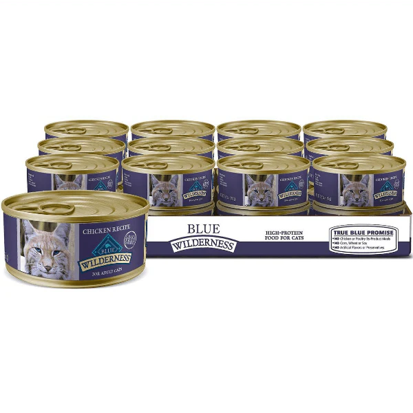 BLUE Wilderness Grain Free Chicken Recipe Canned Cat Food - Image 6