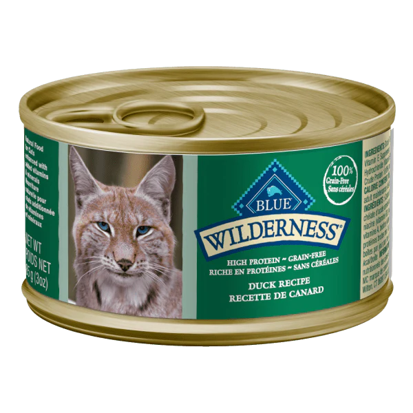 BLUE Wilderness Grain Free Duck Recipe Canned Cat Food