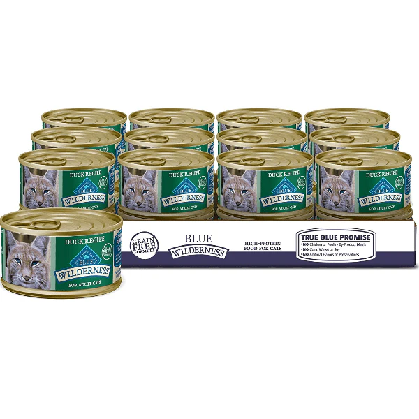 BLUE Wilderness Grain Free Duck Recipe Canned Cat Food - Image 7