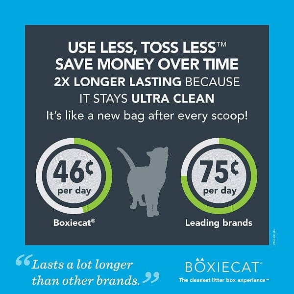 Boxiecat Scent-Free Premium Clumping Clay Cat Litter, 28lb - Image 5