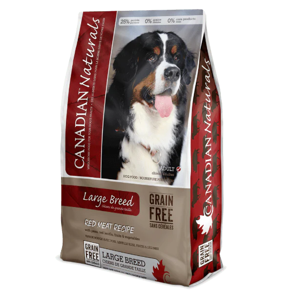 Canadian Naturals Grain Free Large Breed Red Meat Recipe Dry Dog Food, 28lb