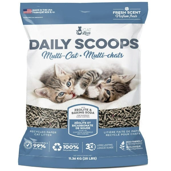 Cat Love MultiCat Scented Daily Scoops Recycled Paper Cat Litter - Image 2