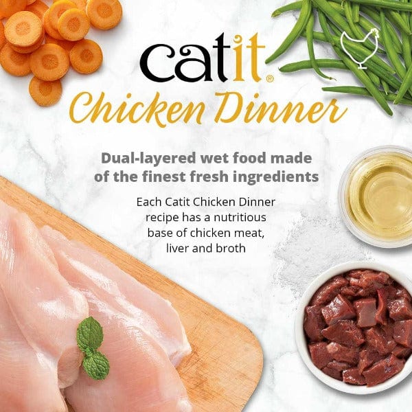 Catit Chicken Dinner with Beef & Pumpkin Wet Cat Food - Image 2