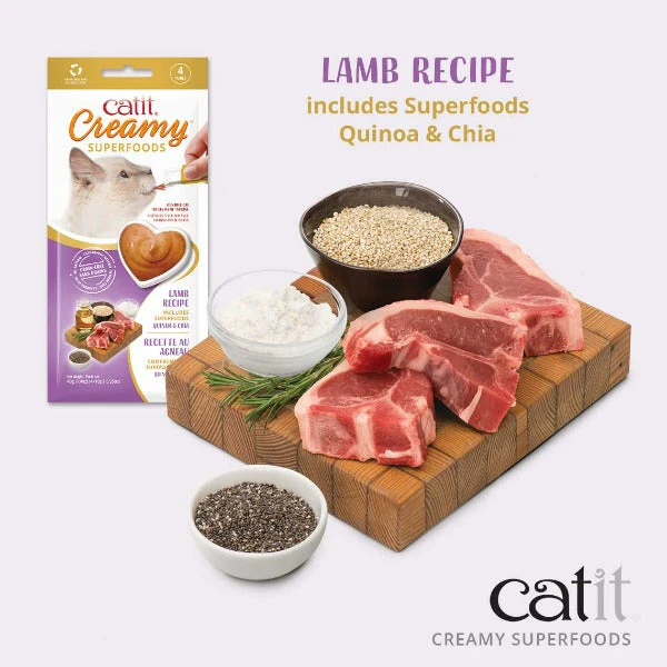 Catit Creamy Superfood Lamb Recipe with Quinoa and Chia Cat Treats - Image 2