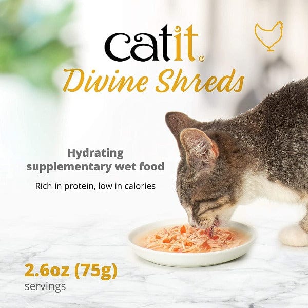 Catit Divine Shreds Chicken with Tuna & Carrot Cat Food Topper - Image 3