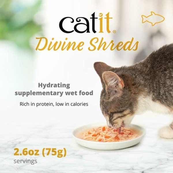Catit Divine Shreds Tuna with Seabream & Wakame Cat Food Topper - Image 3