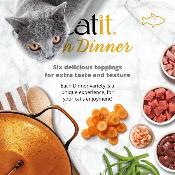 Catit Fish Dinner with Crab Flavour & Pumpkin Wet Cat Food - Image 3