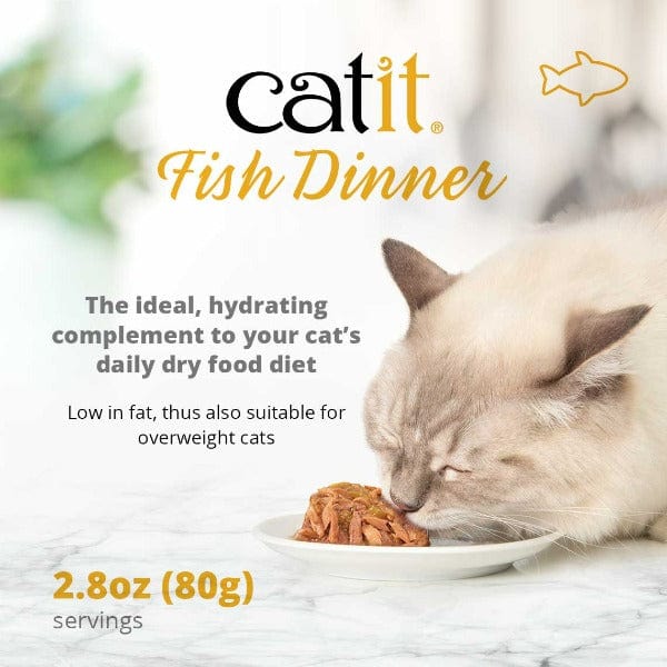 Catit Fish Dinner with Salmon & Green Beans Wet Cat Food - Image 5
