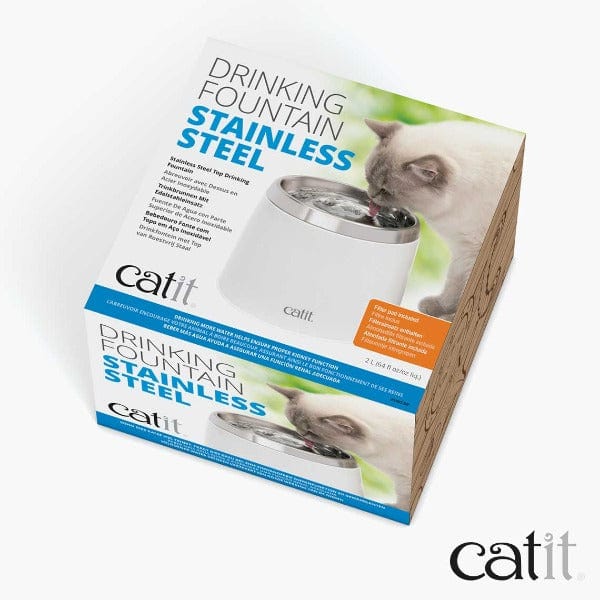 Catit Stainless Steel Drinking Fountain - Image 2