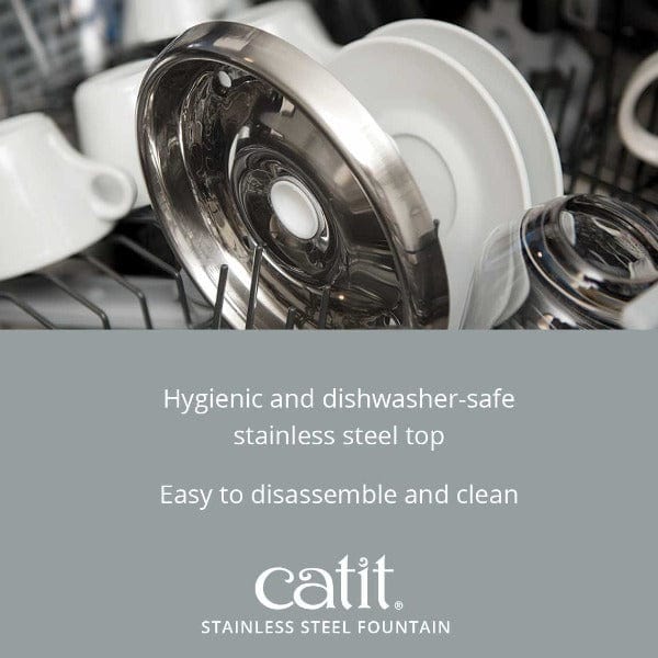 Catit Stainless Steel Drinking Fountain - Image 6