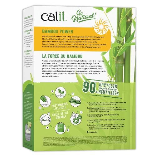 Catit Go Natural! Ultra-Light Clumping Bamboo Cat Litter - Image 2