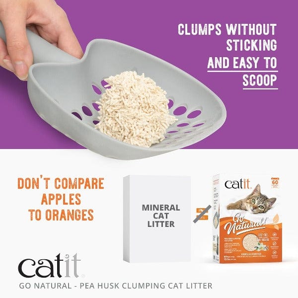 Catit Go Natural! Pea Husk Vanilla-Scented Clumping Cat Litter, 5.6kg - Image 2