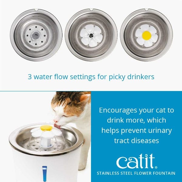 Catit Flower Stainless Steel Fountain - Image 3