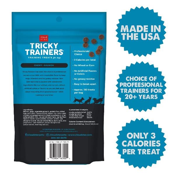 Cloud Star Tricky Trainers with Salmon Soft & Chewy Dog Treats - Image 3