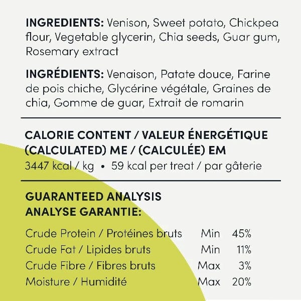 Crumps' naturals Venison Chia Jerky Dog Treats - Image 7