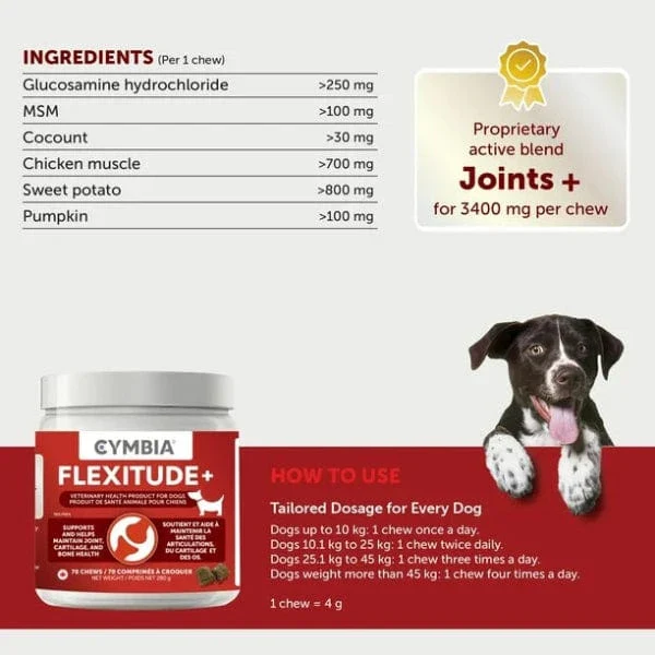 Cymbia FLEXITUDE+ Mobility & Hip Care Dog Supplement - Image 3