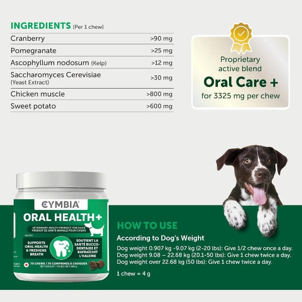 Cymbia ORAL HEALTH+ Dental Dog Supplement - Image 3