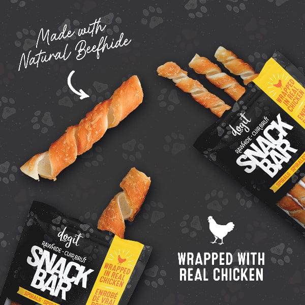 Dogit Snack Bar Chicken-Wrapped Beefhide Spirals - Image 2