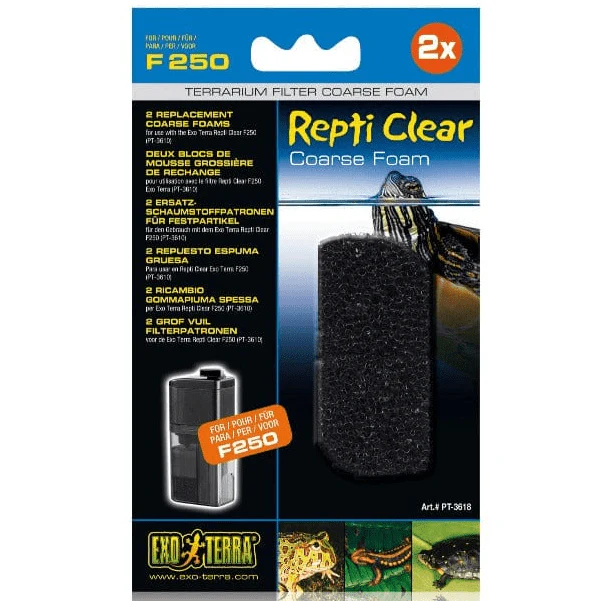 Exo Terra Repti Clear F250/F350 Replacement Foams 2-Pack - Image 2