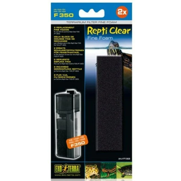 Exo Terra Repti Clear F250/F350 Replacement Foams 2-Pack - Image 3